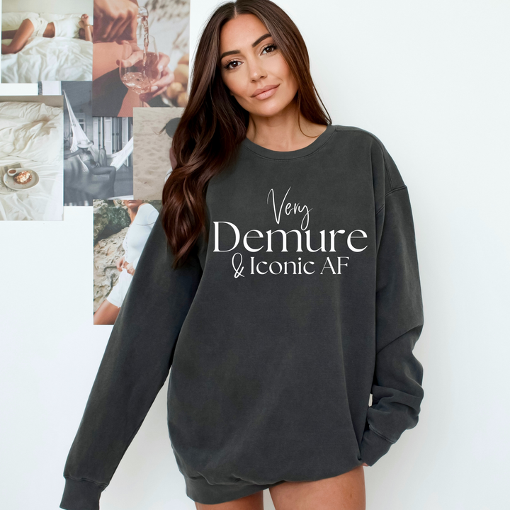 Very Demure & Iconic AF Crewneck Sweatshirt