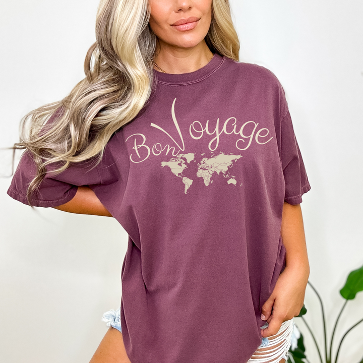 Bon Voyage Map T Shirt