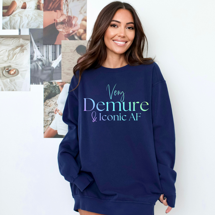 Very Demure & Iconic AF Crewneck Sweatshirt