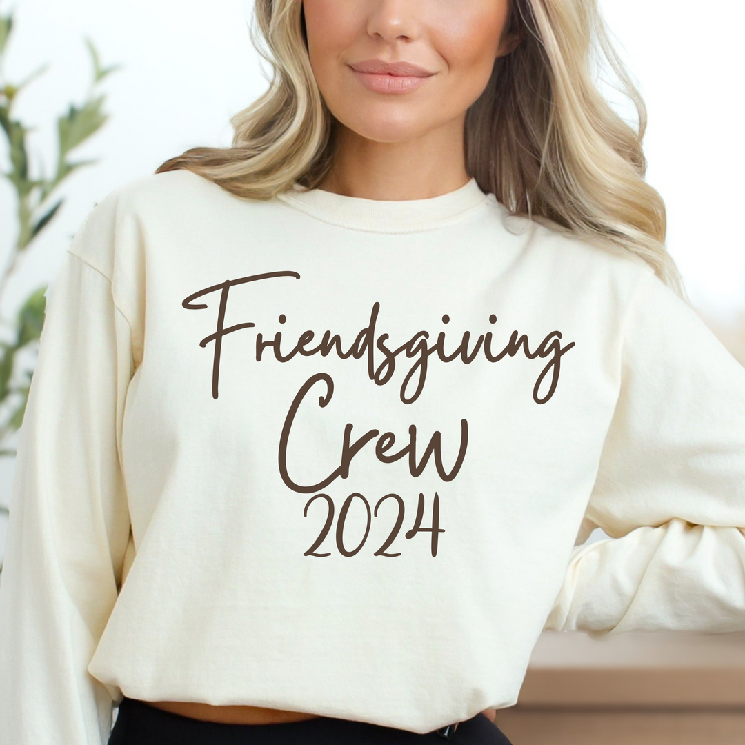 Friendsgiving Crew 2024 Thanksgiving Long Sleeve T Shirt