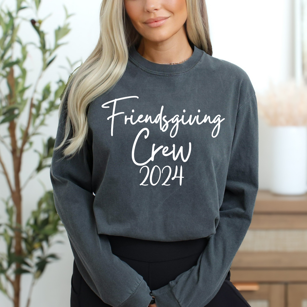 Friendsgiving Crew 2024 Thanksgiving Long Sleeve T Shirt