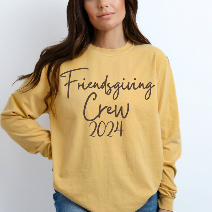 Friendsgiving Crew 2024 Thanksgiving Long Sleeve T Shirt