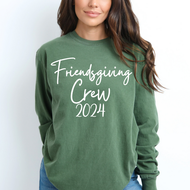 Friendsgiving Crew 2024 Thanksgiving Long Sleeve T Shirt