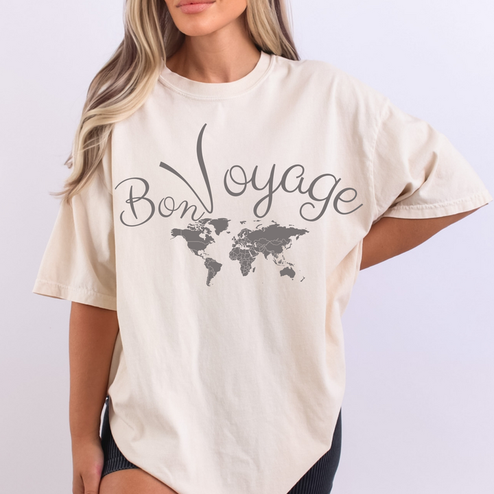 Bon Voyage Map T Shirt