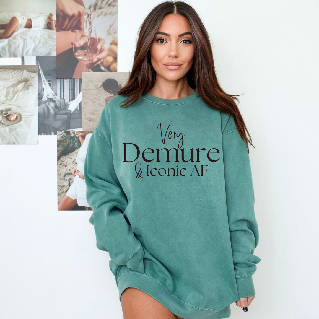 Very Demure & Iconic AF Crewneck Sweatshirt