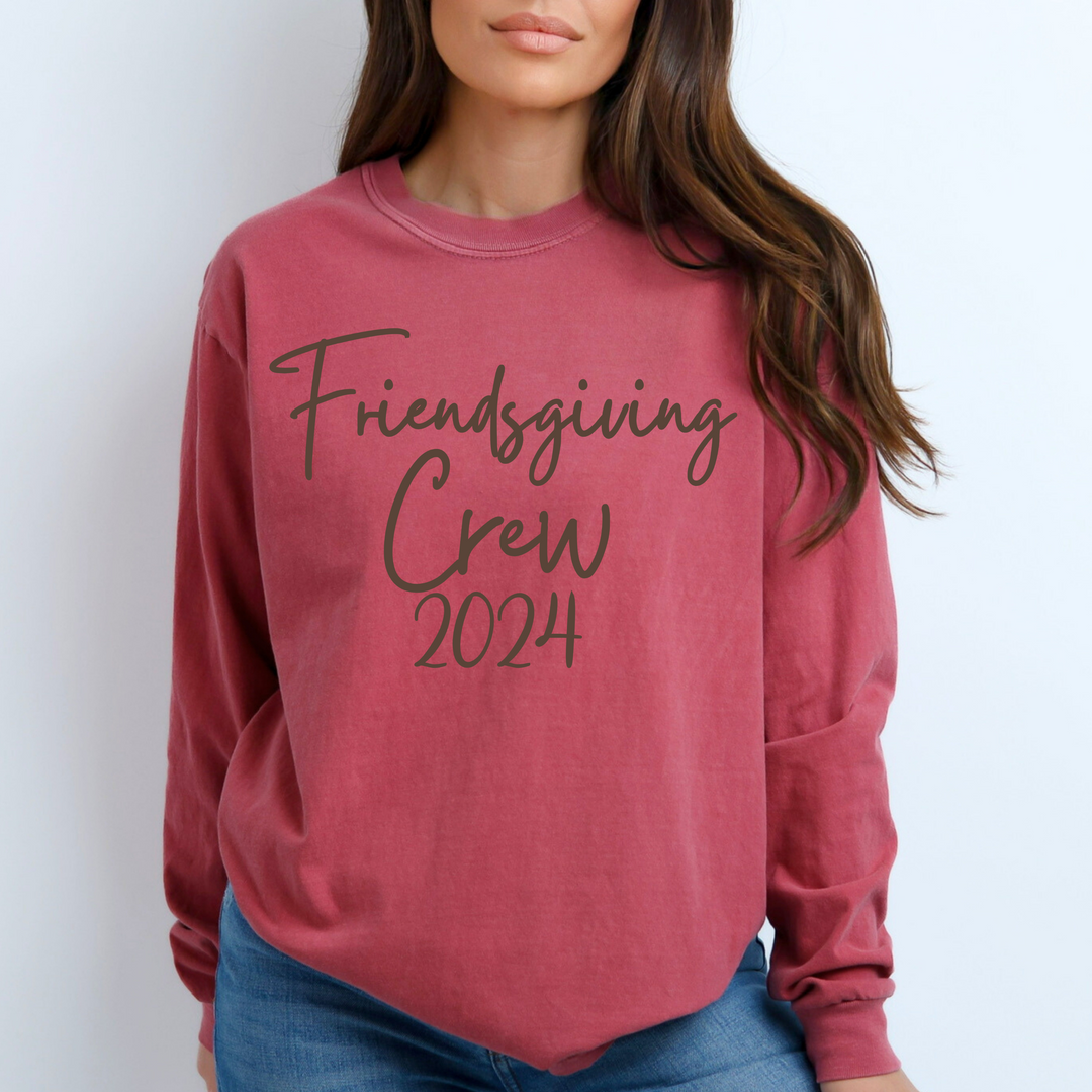 Friendsgiving Crew 2024 Thanksgiving Long Sleeve T Shirt