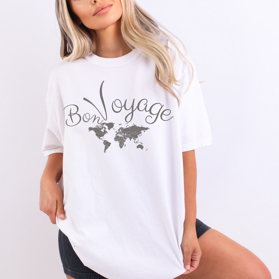 Bon Voyage Map T Shirt