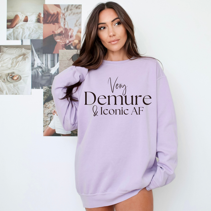 Very Demure & Iconic AF Crewneck Sweatshirt