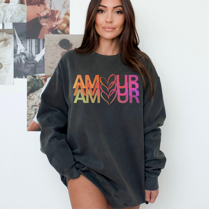 Amour Blurred Love Crewneck Sweatshirt