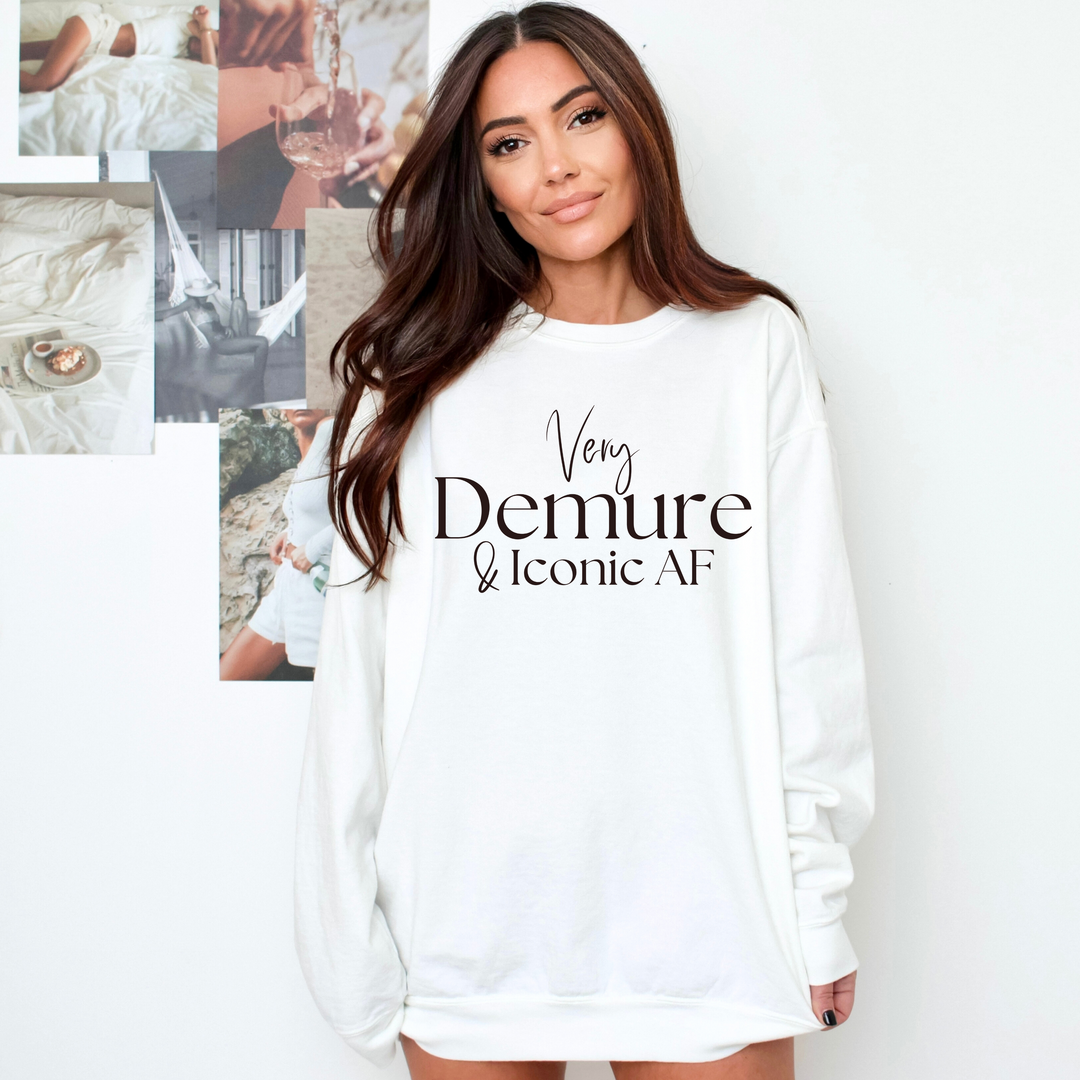 Very Demure & Iconic AF Crewneck Sweatshirt