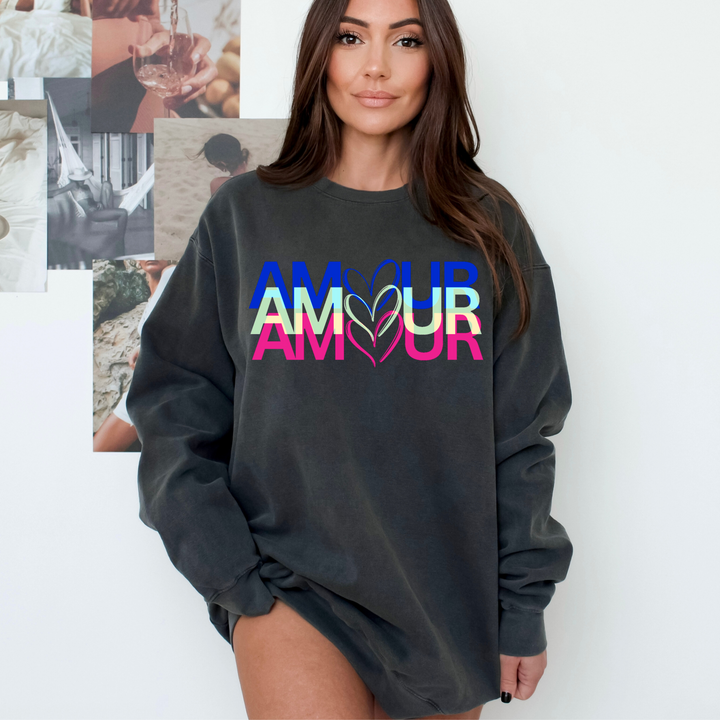 Amour Blurred Love Crewneck Sweatshirt