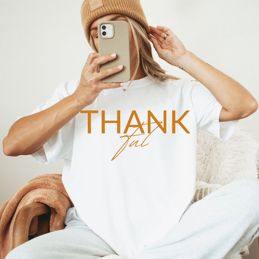 Thankful Fall Thanksgiving T Shirt