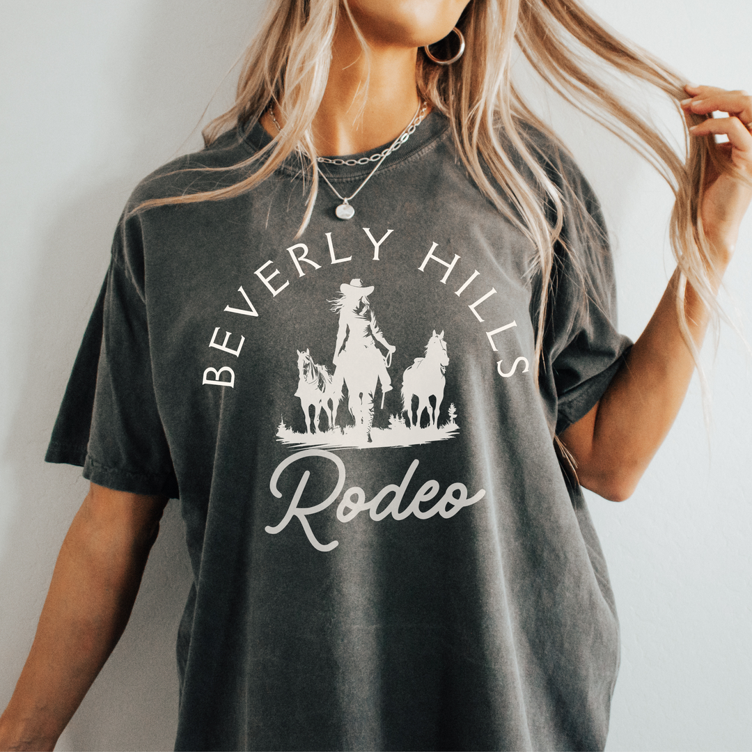 Beverly Hills California Cowgirl Rodeo T Shirt