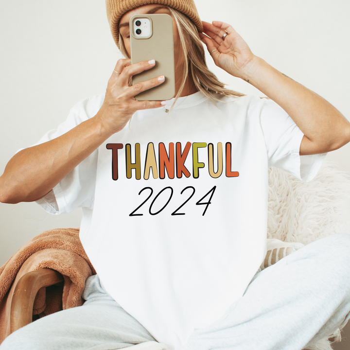 Thankful 2024 Thanksgiving T Shirt