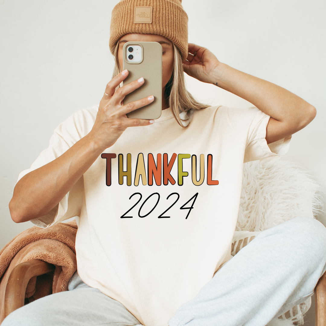 Thankful 2024 Thanksgiving T Shirt