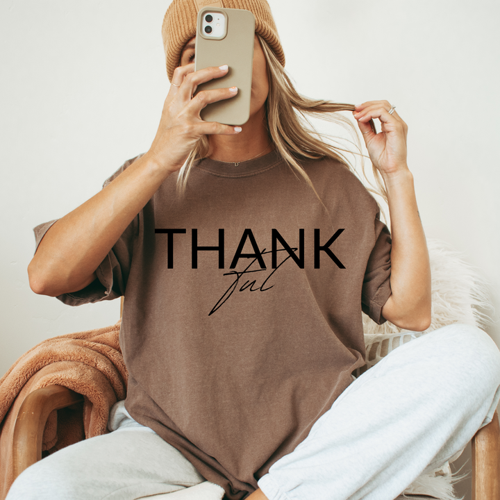 Thankful Fall Thanksgiving T Shirt