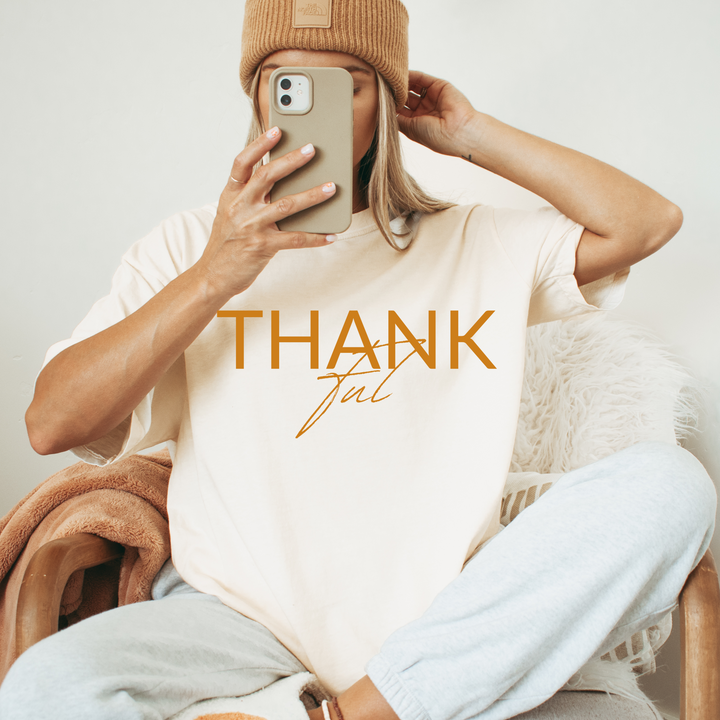 Thankful Fall Thanksgiving T Shirt