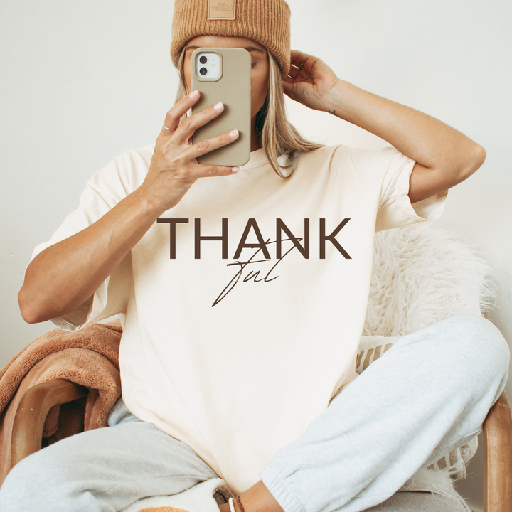 Thankful Fall Thanksgiving T Shirt