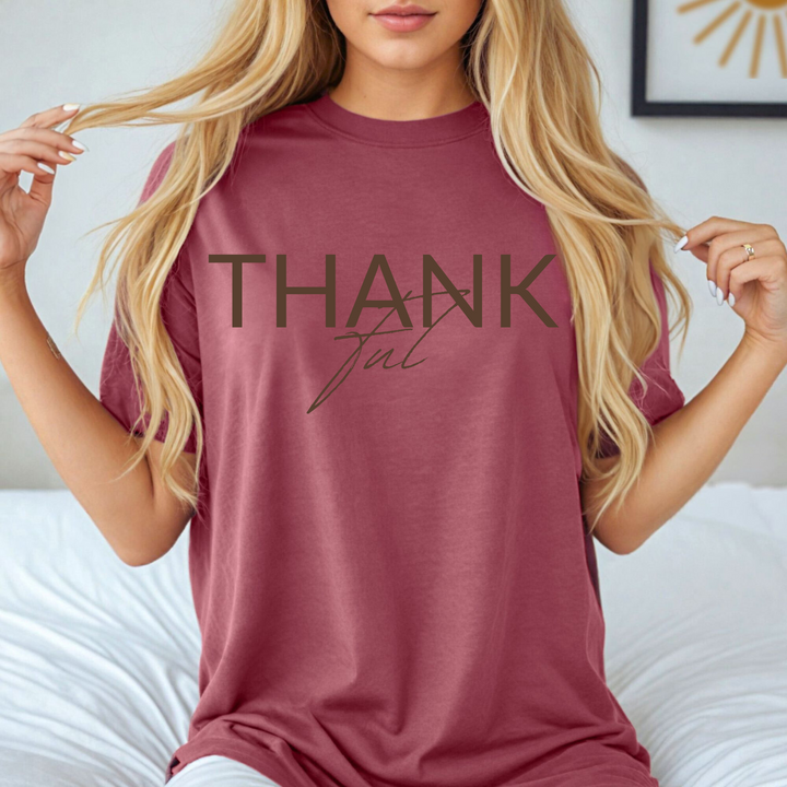 Thankful Fall Thanksgiving T Shirt