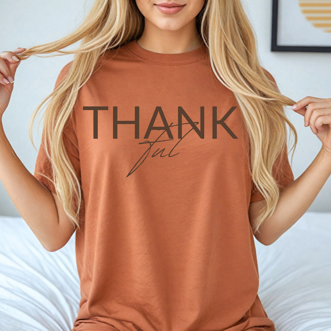 Thankful Fall Thanksgiving T Shirt