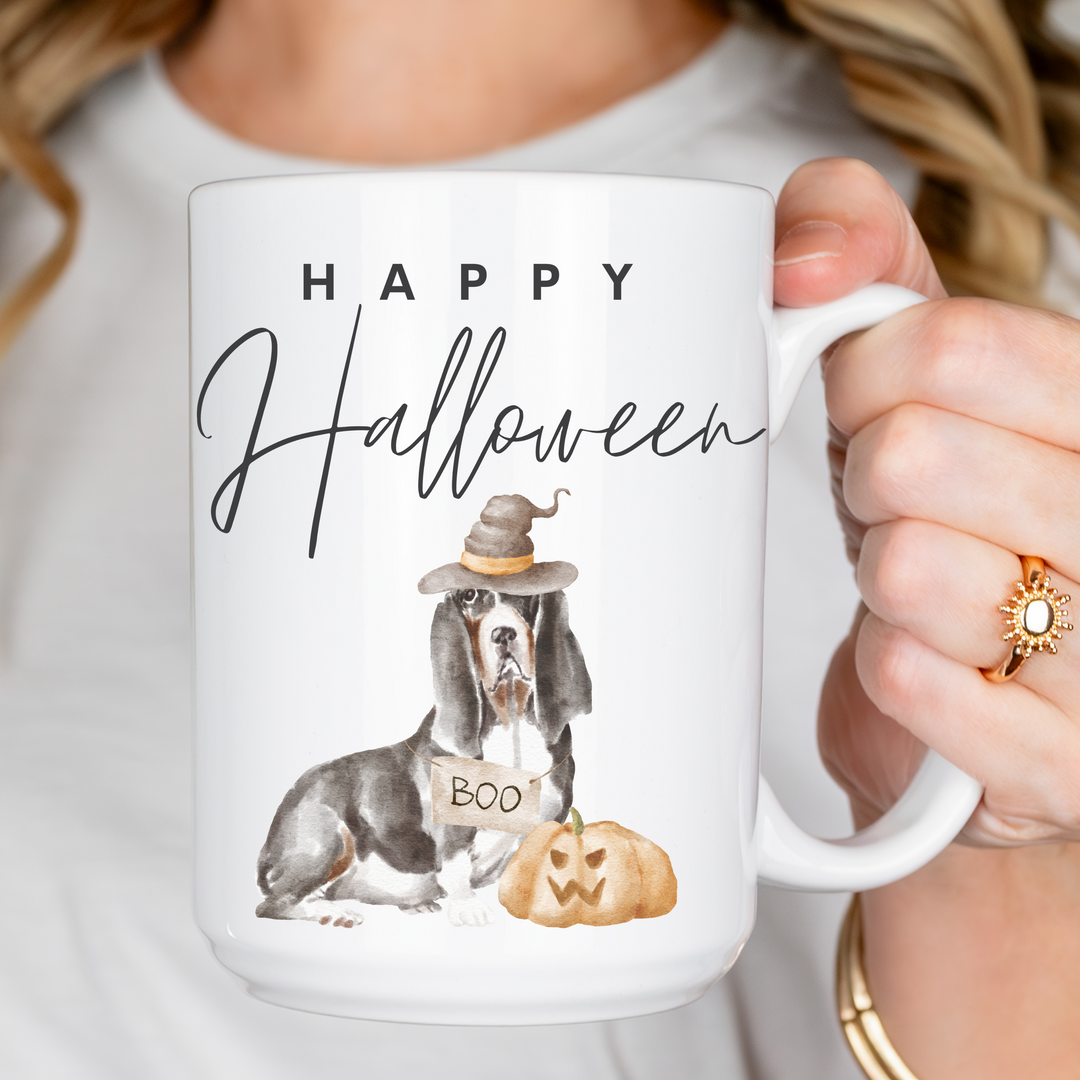 Witch Dog Happy Halloween Coffee Mug