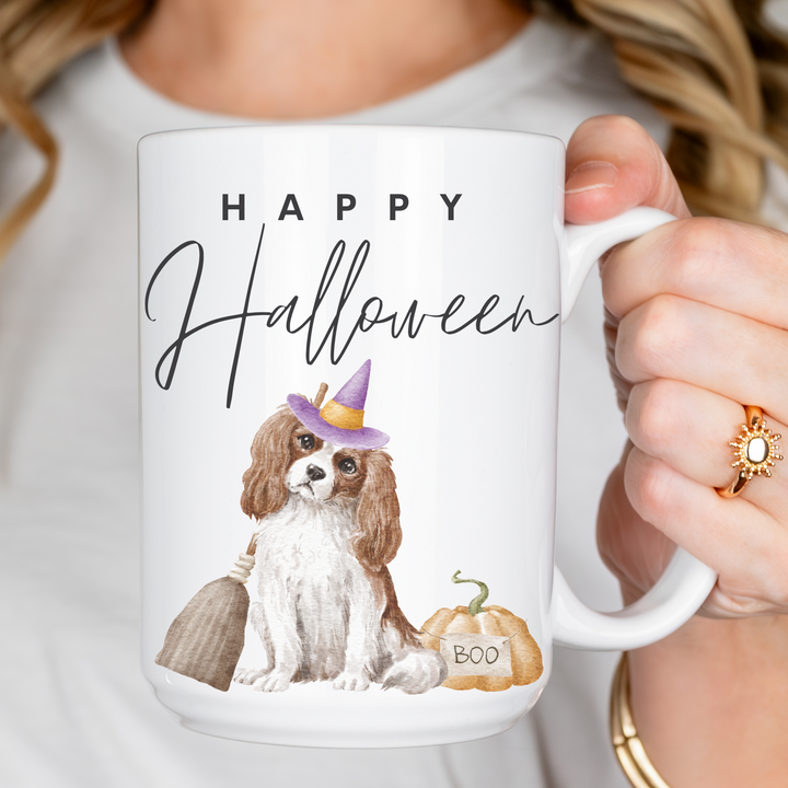 Witch Dog Happy Halloween Coffee Mug