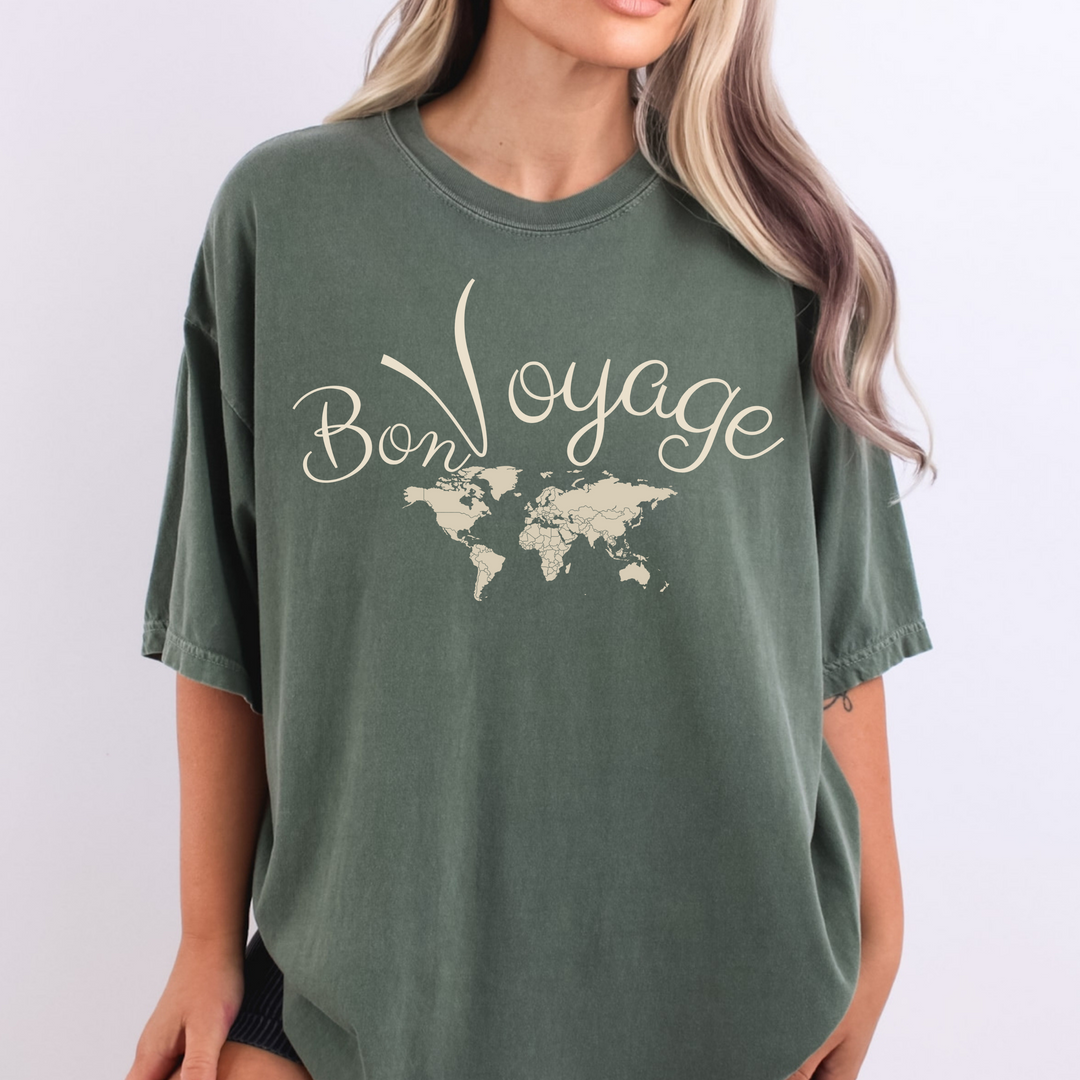 Bon Voyage Map T Shirt