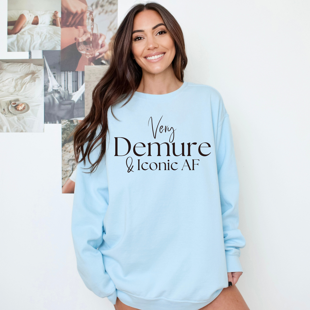 Very Demure & Iconic AF Crewneck Sweatshirt