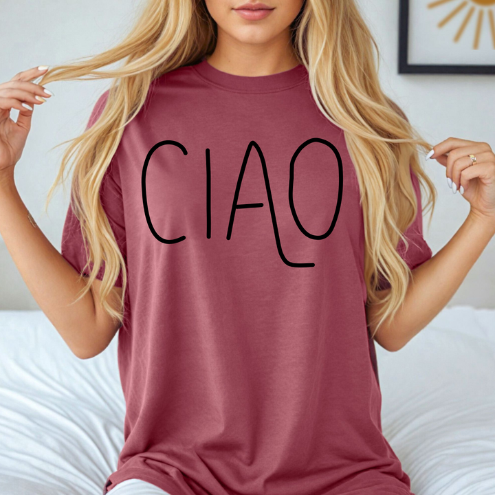 Ciao Italy Crewneck T Shirt