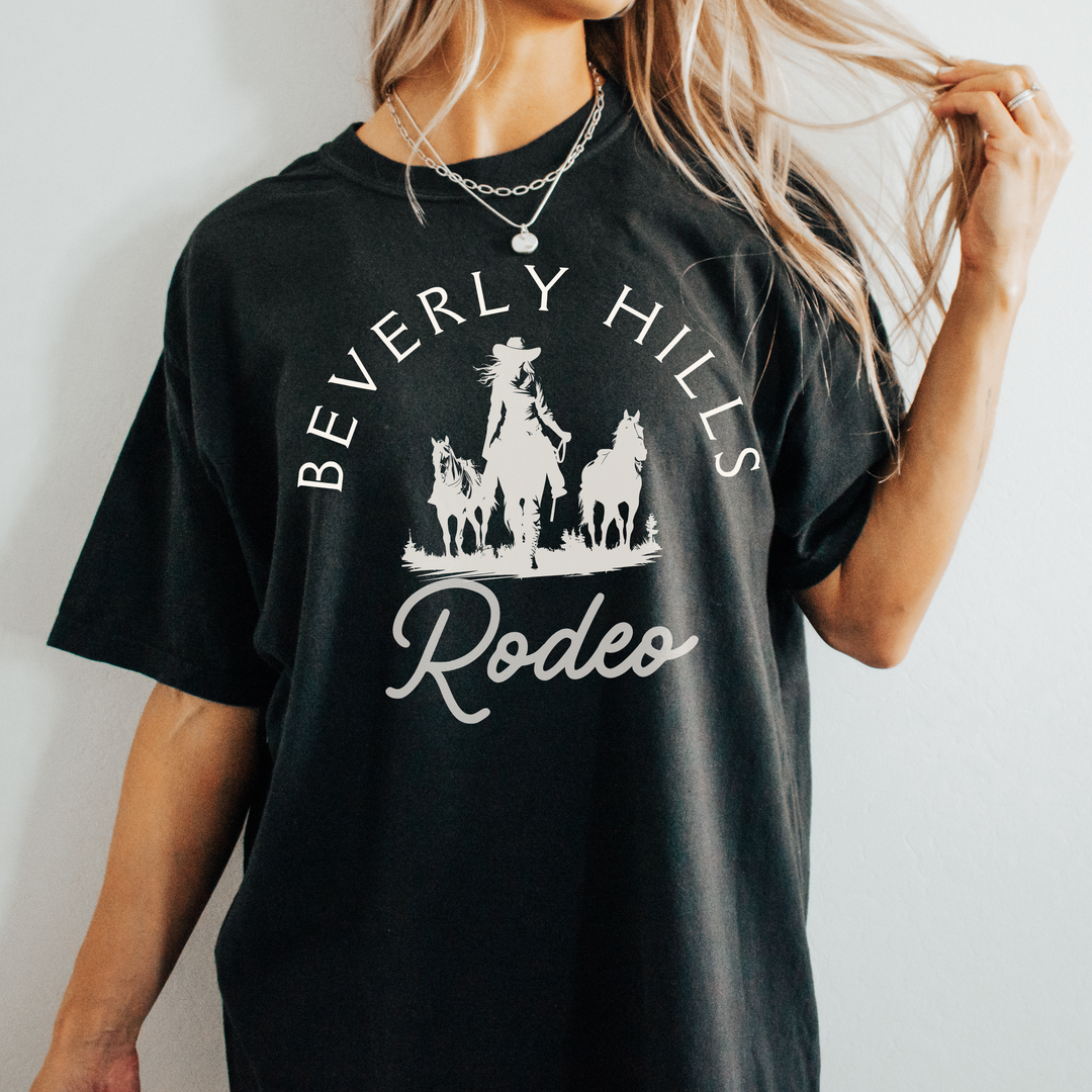 Beverly Hills California Cowgirl Rodeo T Shirt