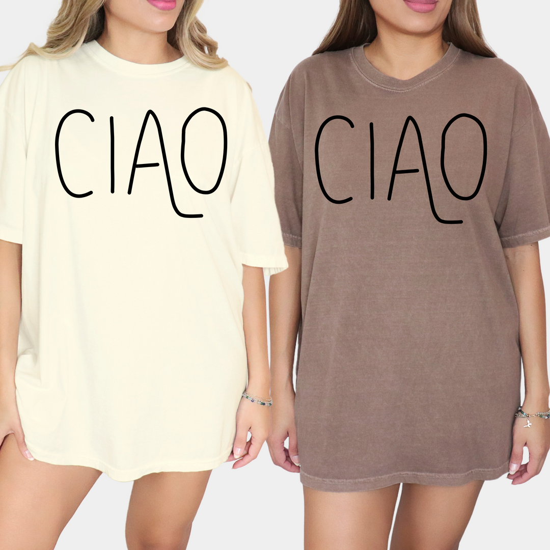 Ciao Italy Crewneck T Shirt