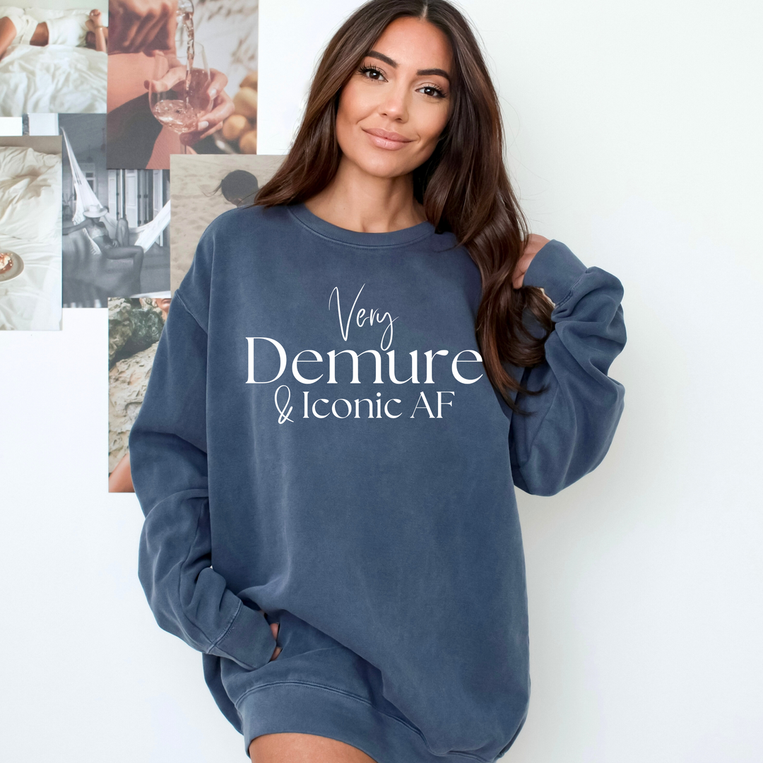 Very Demure & Iconic AF Crewneck Sweatshirt