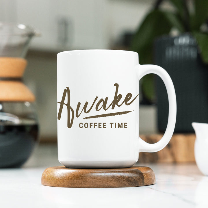 Awake Coffee Time Ceramic Coffee Mug