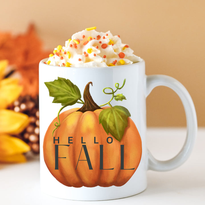 Pumpkin Hello Fall Coffee Mug