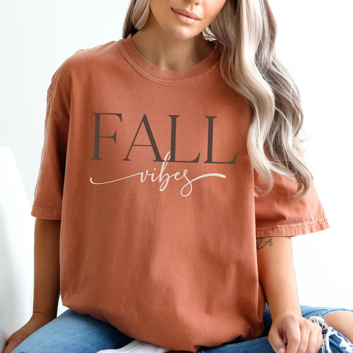 Fall Vibes Heavy Weight T Shirt, Thanksgiving Shirt