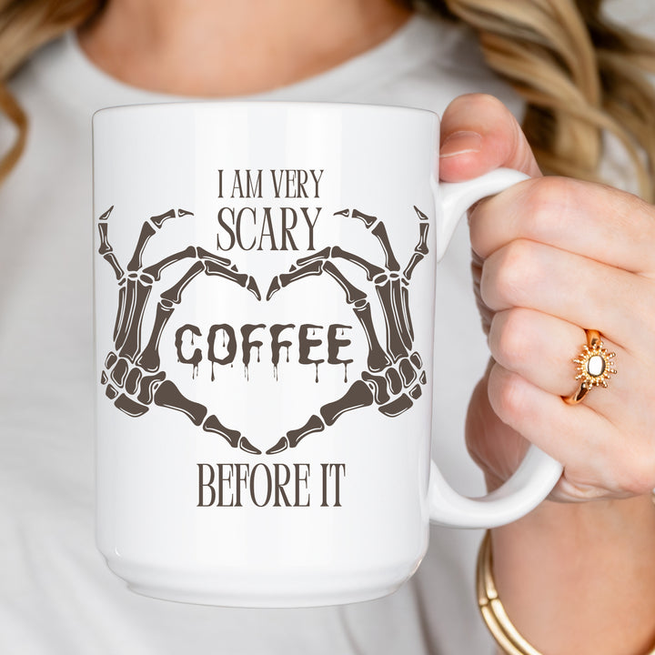 Spooky Skeleton Hand Halloween Coffee Mug