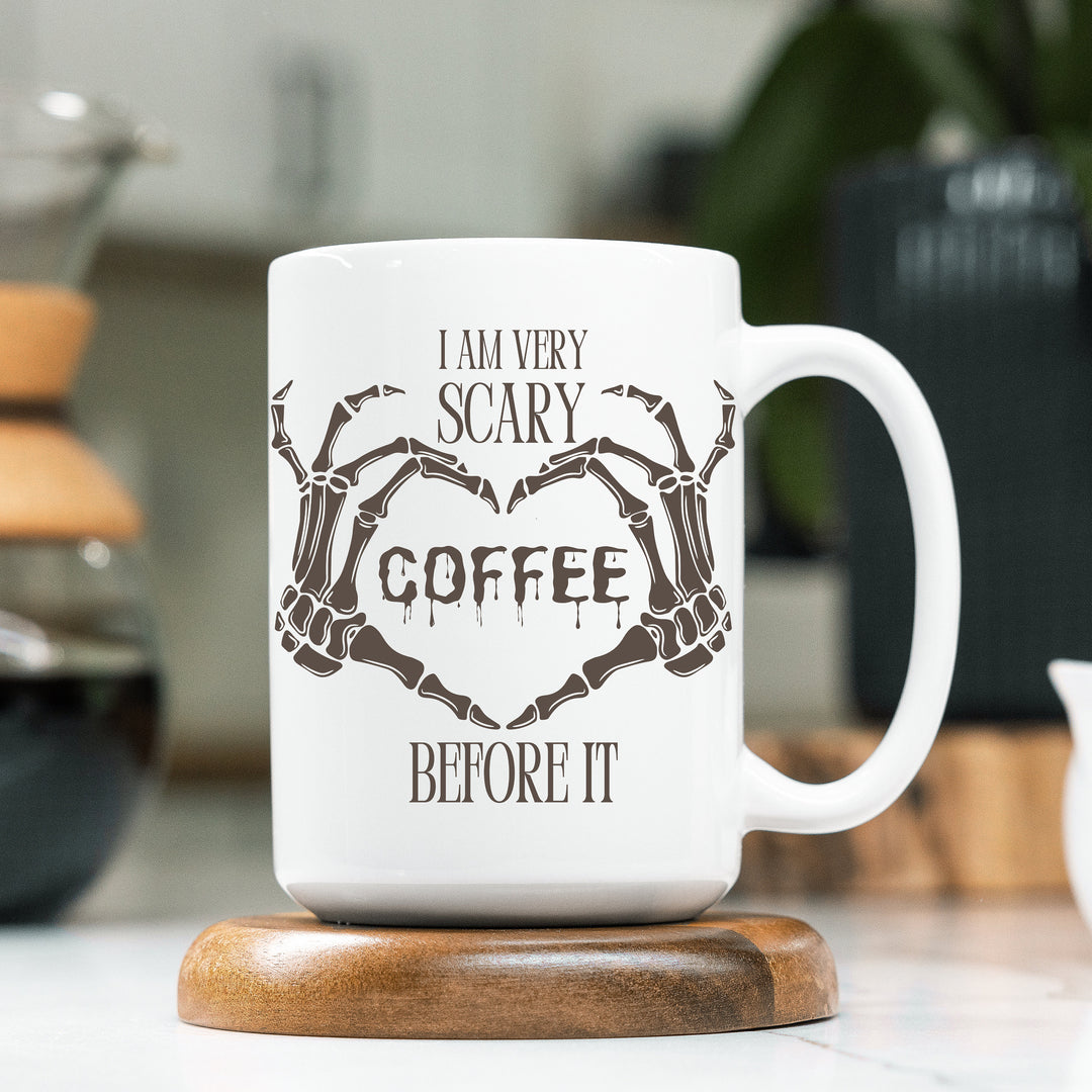 Spooky Skeleton Hand Halloween Coffee Mug