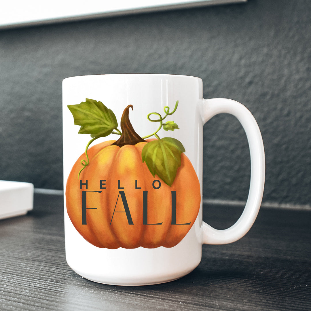 Pumpkin Hello Fall Coffee Mug