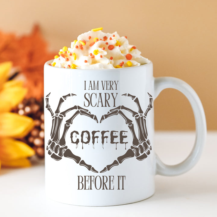 Spooky Skeleton Hand Halloween Coffee Mug