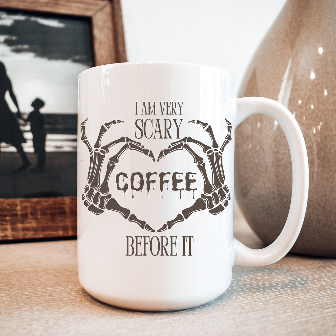 Spooky Skeleton Hand Halloween Coffee Mug