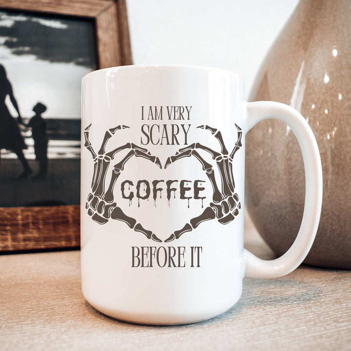 Spooky Skeleton Hand Halloween Coffee Mug