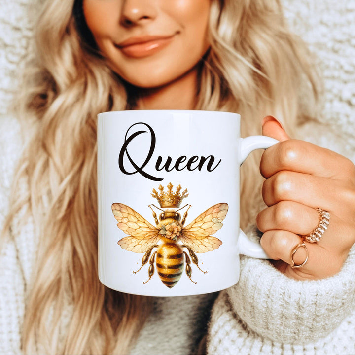 Queen Bee Mug, Queen Of The Hive, Honey Bee Mug, Queen Bee Jeweled Honey Bee Giant Bee, Queen Bee Gifts, Bee Gifts For Women, Cute Bee Mugs