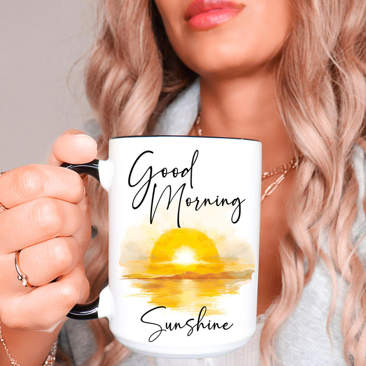 Good Morning Sunshine Coffee Mugs, Good Morning Mug, Sunshine Mugs, Cute Sun Coffee Mugs, Gift For Friend, Sun Coffee Cup, Gift For Coworker