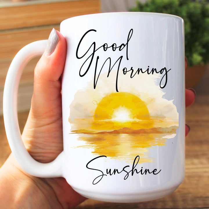 Good Morning Sunshine Coffee Mugs, Good Morning Mug, Sunshine Mugs, Cute Sun Coffee Mugs, Gift For Friend, Sun Coffee Cup, Gift For Coworker