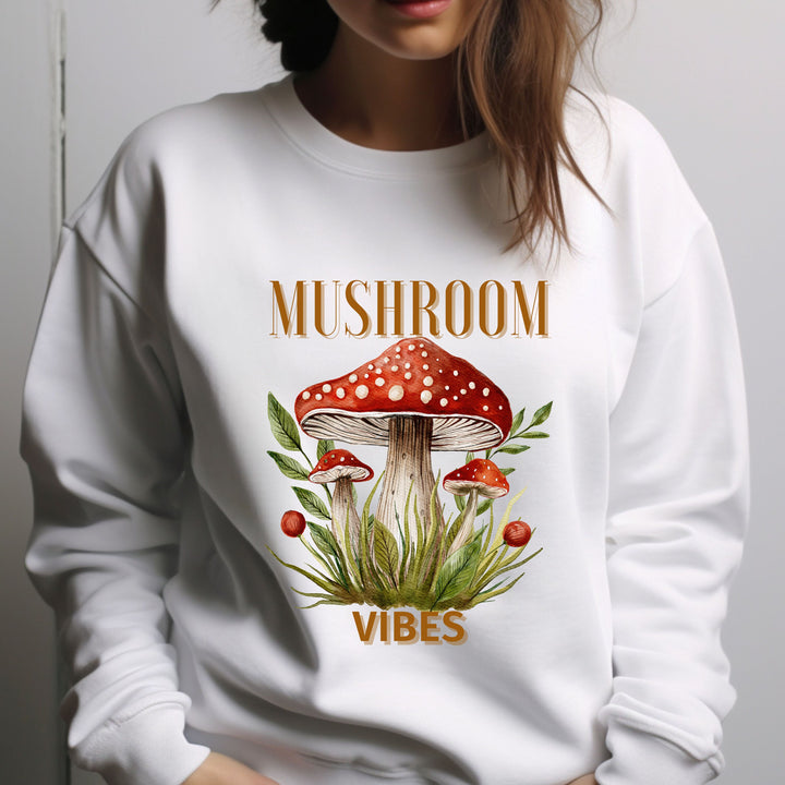 Mushroom Vibes Crewneck Sweatshirt