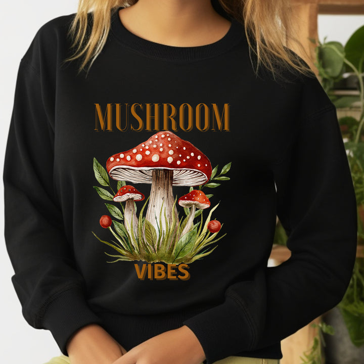 Mushroom Vibes Crewneck Sweatshirt