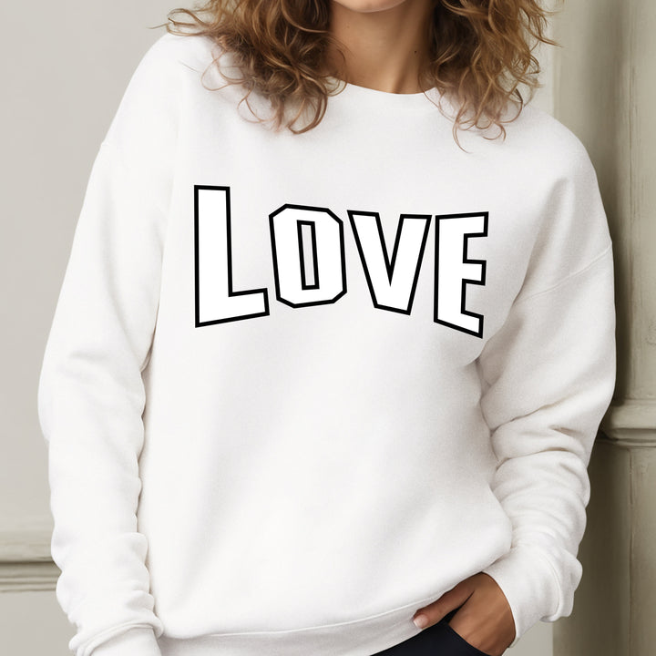 Varsity Style Love Crewneck Sweatshirt