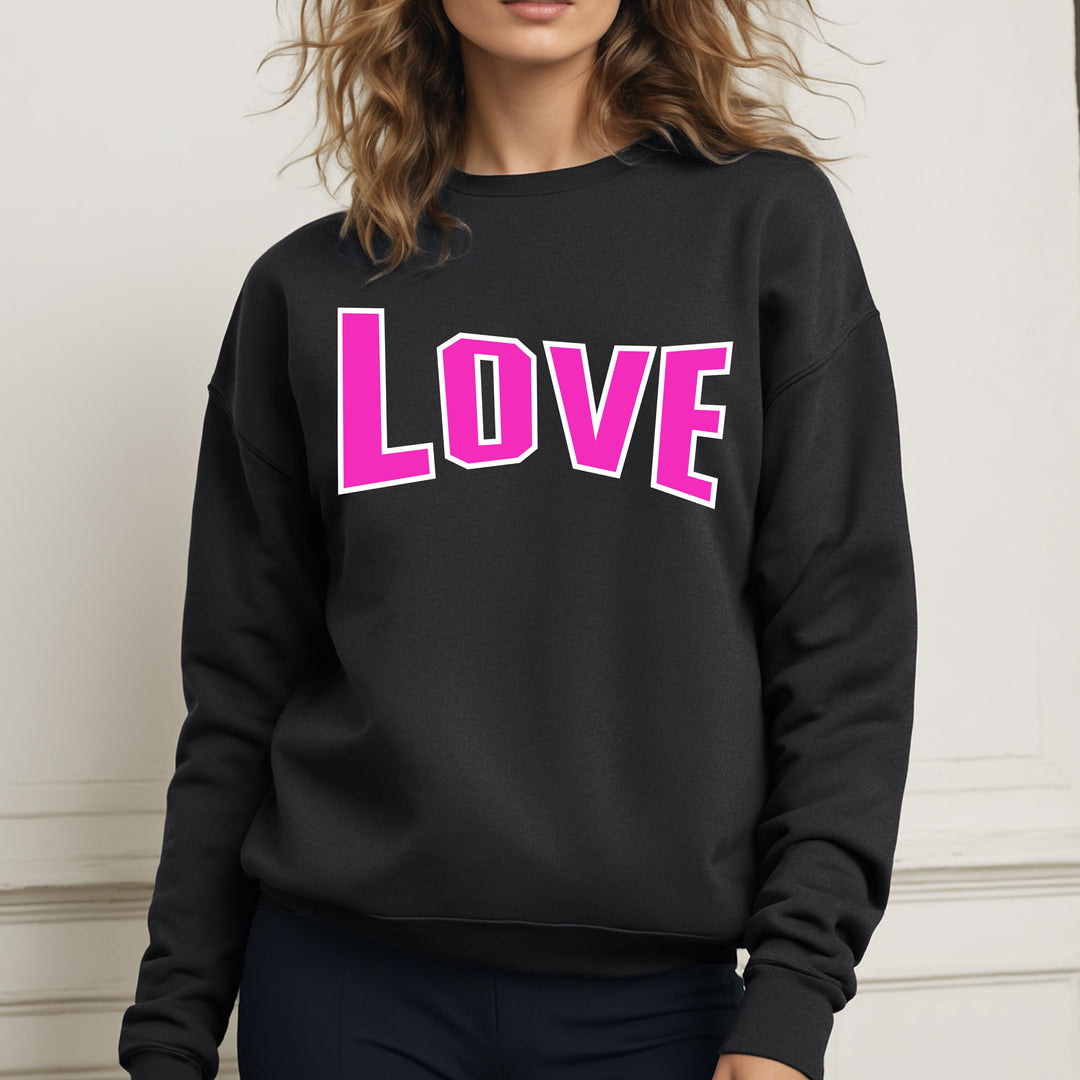 Varsity Style Love Crewneck Sweatshirt