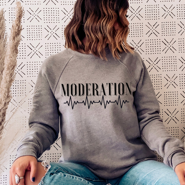 Moderation Heart Beat Crewneck Sweatshirt