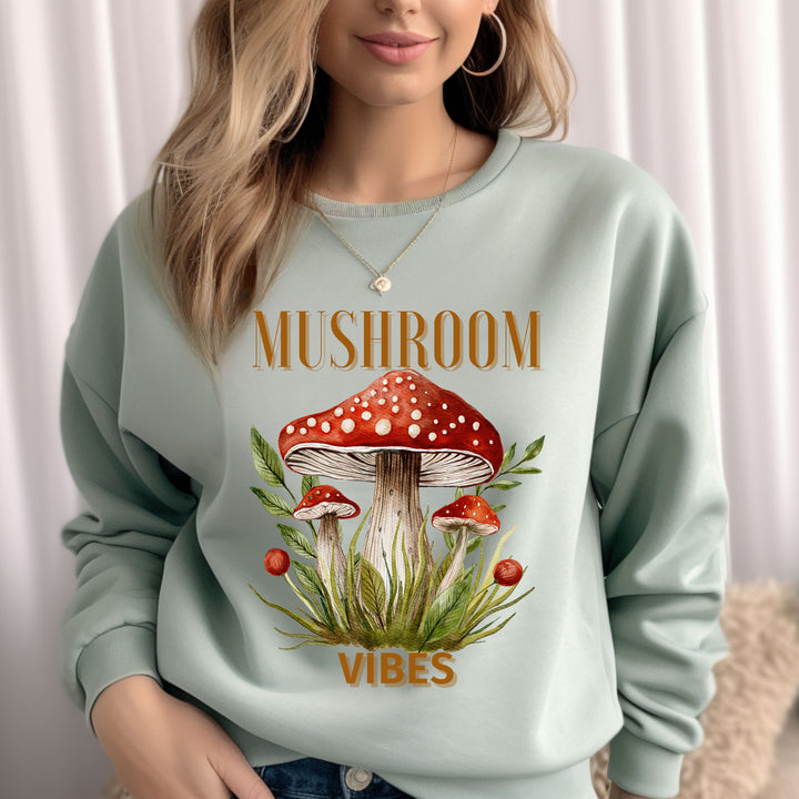 Mushroom Vibes Crewneck Sweatshirt